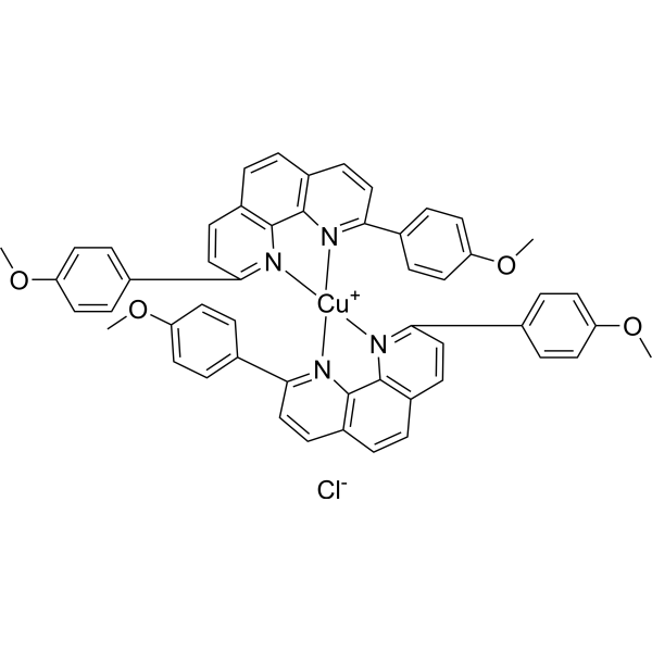 (T-4)-Copper(1+), bis[2,9-bis(4-methoxyphenyl)-1,10-phenanthroline-κN1,κN10]-, chloride 1392109-17-9